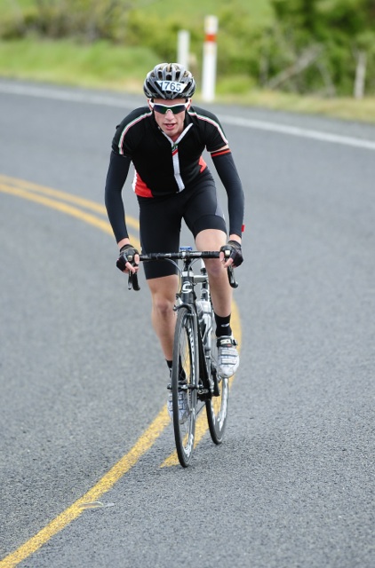 Matthew Elliott taking on Hatepe Hill.